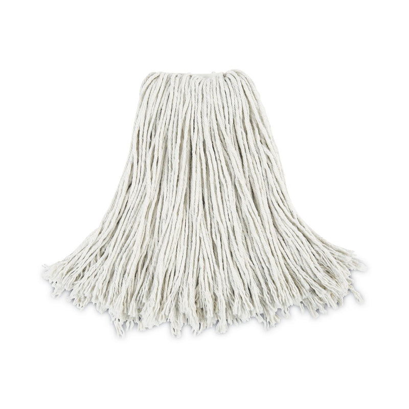Boardwalk Cut-End Wet Mop Head, Cotton, No. 24, White 12/Carton