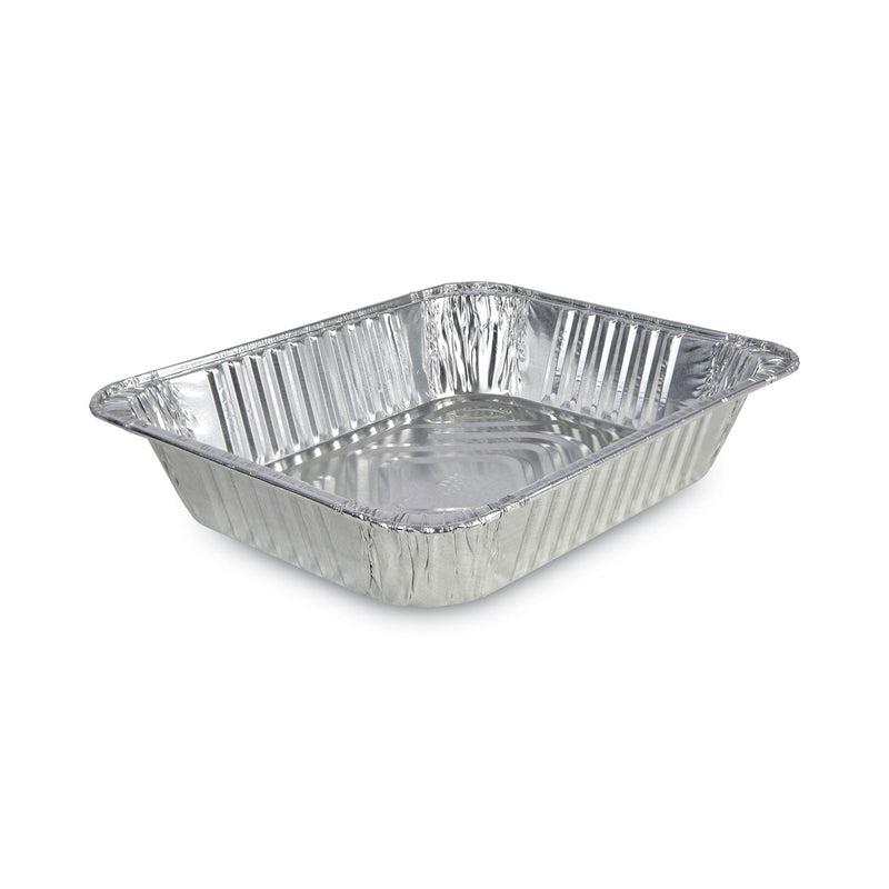 Boardwalk Aluminum Steam Table Pans, Half-Size Deep—128 oz., 2.56" Deep, 10.38 x 12.75, 100/Carton
