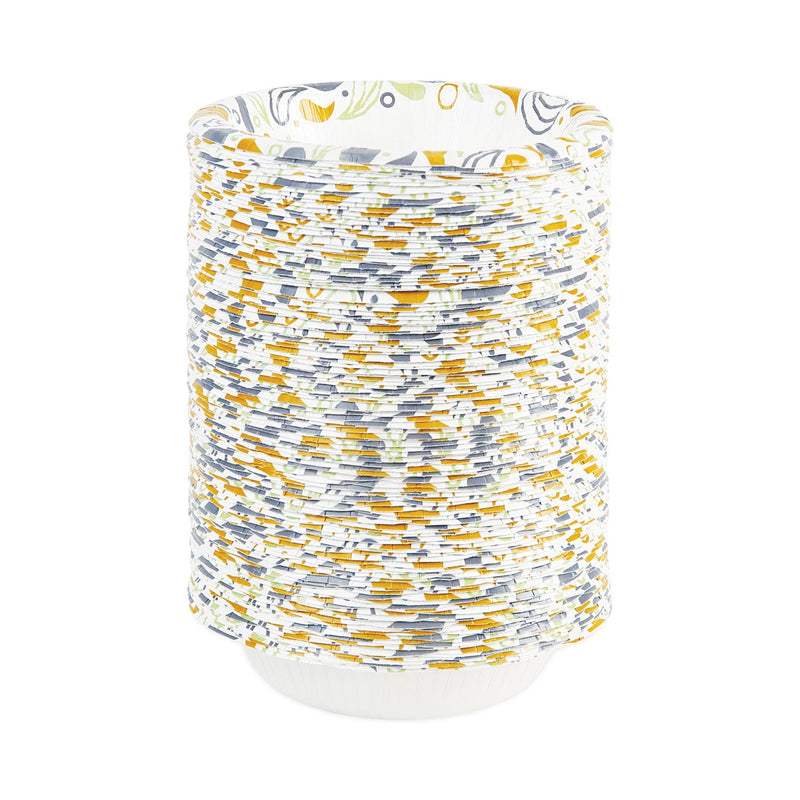 Boardwalk Deerfield Printed Paper Bowl, 12 oz, Coated/Soak Proof, Multicolor, 125/Pack, 8 Packs/Carton