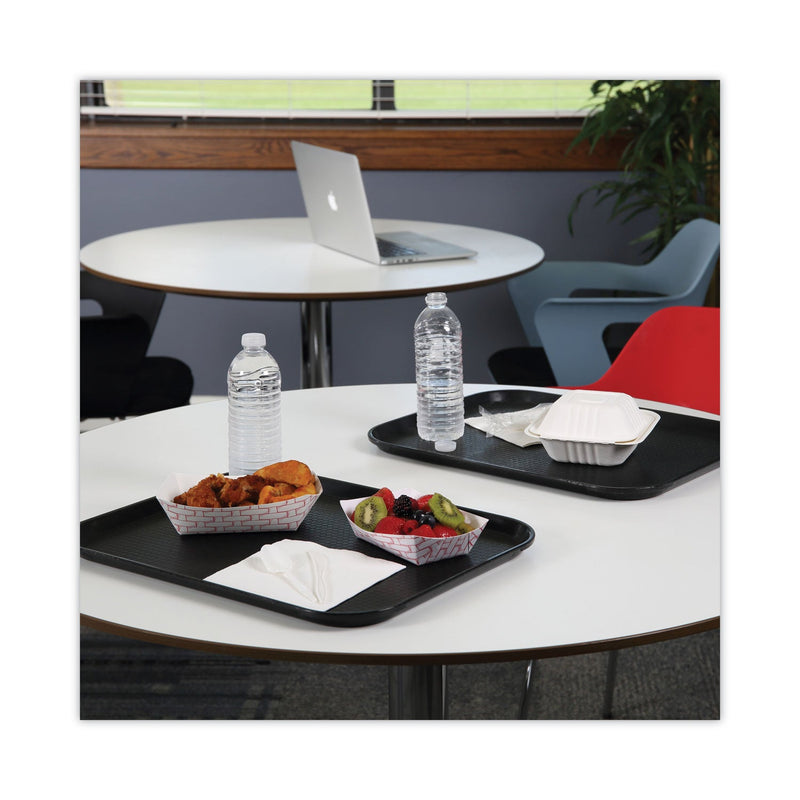 Boardwalk Paper Food Baskets, 2 lb Capacity, Red/White, 1,000/Carton