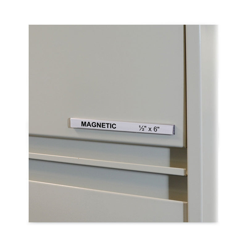 C-Line HOL-DEX Magnetic Shelf/Bin Label Holders, Side Load, 0.5 x 6, Clear, 10/Box