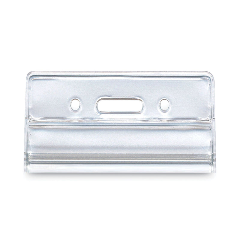 Advantus Resealable ID Badge Holders, Vertical, Frosted 3.68" x 5" Holder, 2.62" x 3.75" Insert, 50/Pack