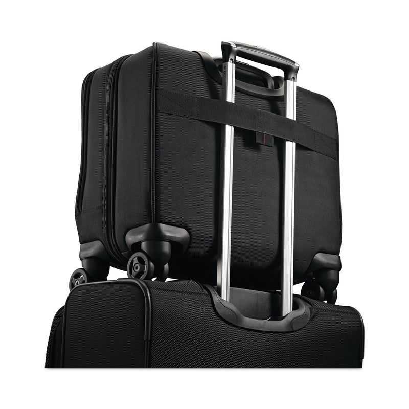 Samsonite Xenon 3 Spinner Mobile Office, Fits Devices Up to 15.6", Ballistic Polyester, 13.25 x 7.25 x 16.25, Black