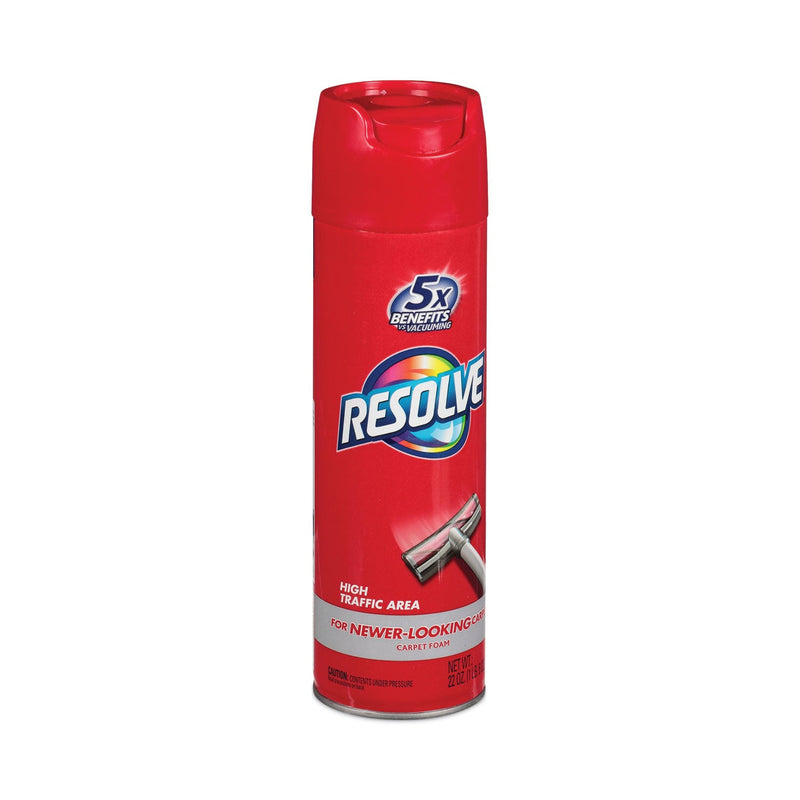 RESOLVE Foam Carpet Cleaner, Foam, 22 oz Aerosol Spray, 12/Carton