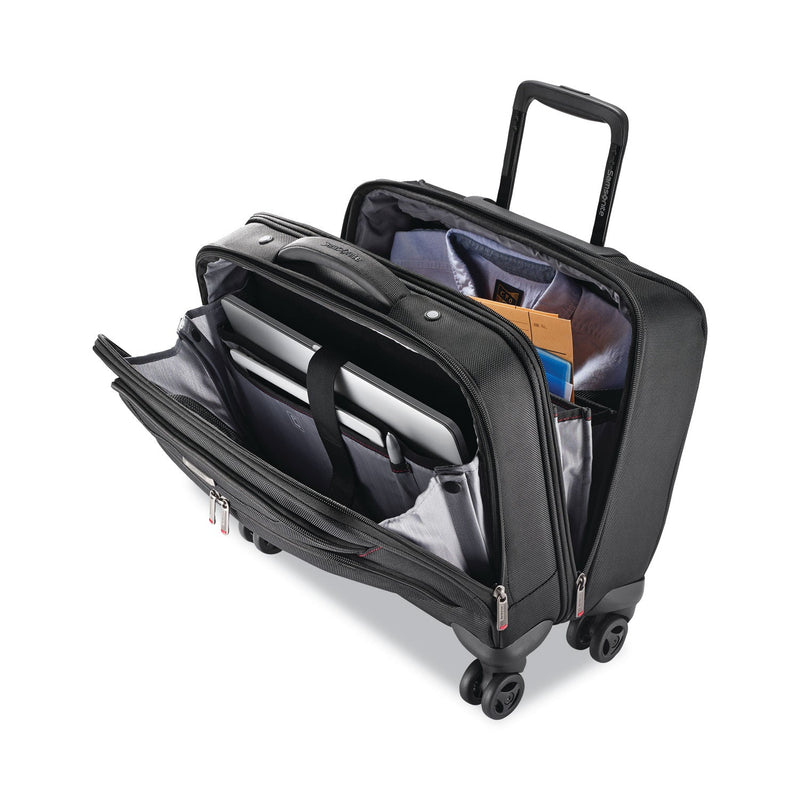 Samsonite Xenon 3 Spinner Mobile Office, Fits Devices Up to 15.6", Ballistic Polyester, 13.25 x 7.25 x 16.25, Black