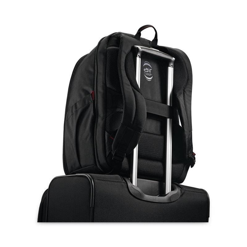 Samsonite Xenon 3 Laptop Backpack, Fits Devices Up to 15.6", Ballistic Polyester, 12 x 8 x 17.5, Black