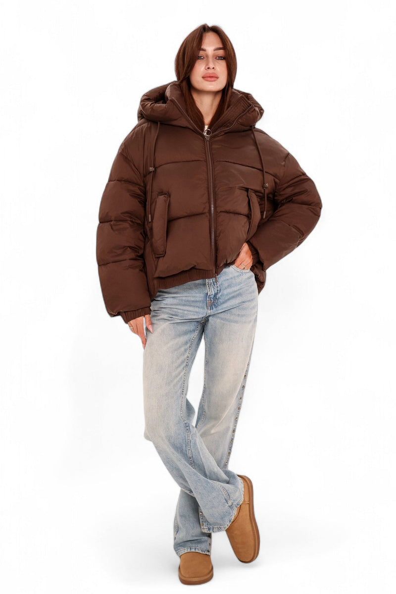 Dark Chocolate Insulated Bio-Down Jacket
