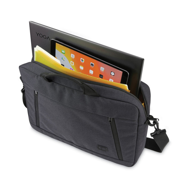 Case Logic Huxton 15.6" Laptop Attache, Fits Devices Up to 15.6", Polyester, 16.3 x 2.8 x 12.4, Black