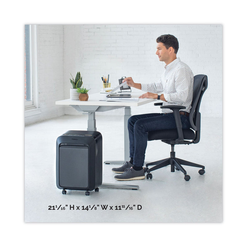 Fellowes Powershred LX180 Cross-Cut Shredder, 16 Manual Sheet Capacity