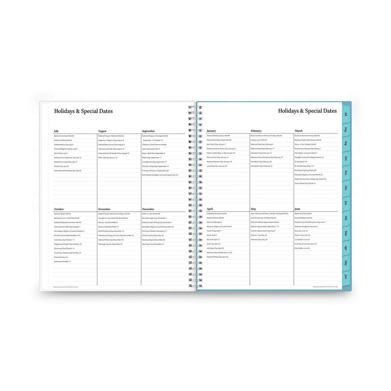 Blue Sky Teacher Dots Academic Year Create-Your-Own Cover Weekly/Monthly Planner, 11 x 8.5, 12-Month (July to June): 2022 to 2023