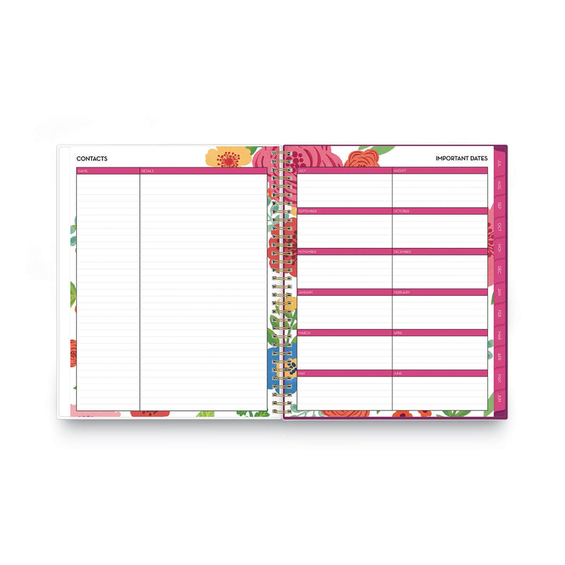 Blue Sky Mahalo Academic Year Create-Your-Own Cover Weekly/Monthly Planner, Floral Artwork, 11 x 8.5, 12-Month (July-June): 2022-2023