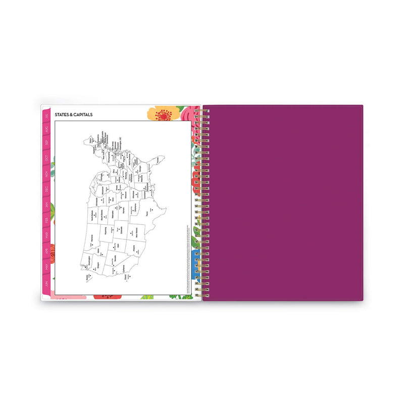 Blue Sky Mahalo Academic Year Create-Your-Own Cover Weekly/Monthly Planner, Floral Artwork, 11 x 8.5, 12-Month (July-June): 2022-2023