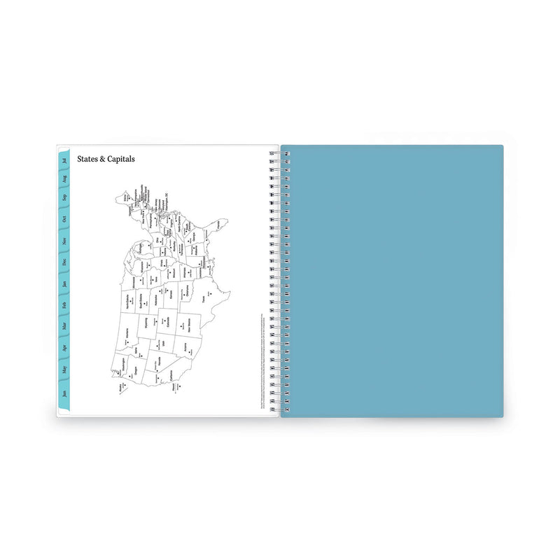 Blue Sky Teacher Dots Academic Year Create-Your-Own Cover Weekly/Monthly Planner, 11 x 8.5, 12-Month (July to June): 2022 to 2023