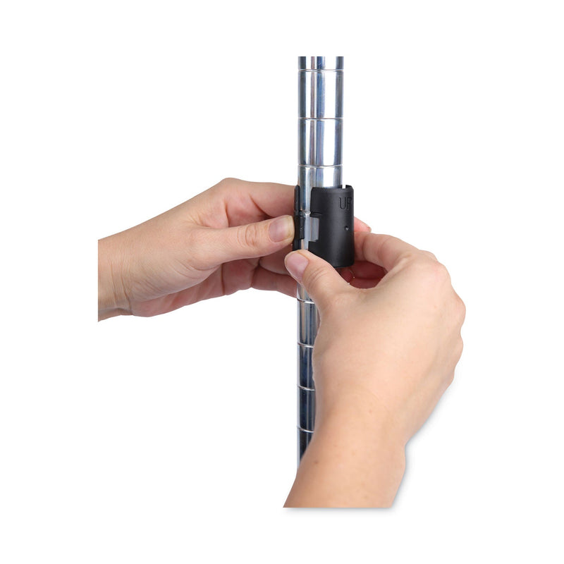 Alera Residential Wire Shelving, Five-Shelf, 36w x 14d x 72h, Silver