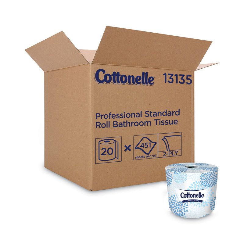 Cottonelle 2-Ply Bathroom Tissue, Septic Safe, White, 451 Sheets/Roll, 20 Rolls/Carton