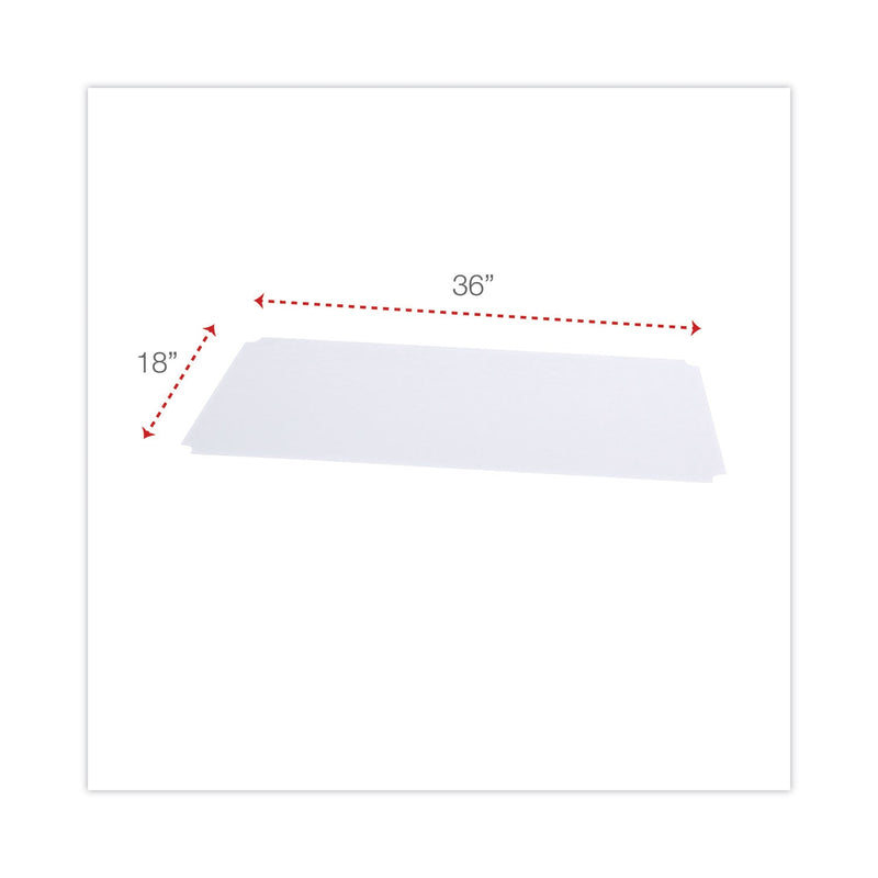 Alera Shelf Liners For Wire Shelving, Clear Plastic, 36w x 18d, 4/Pack