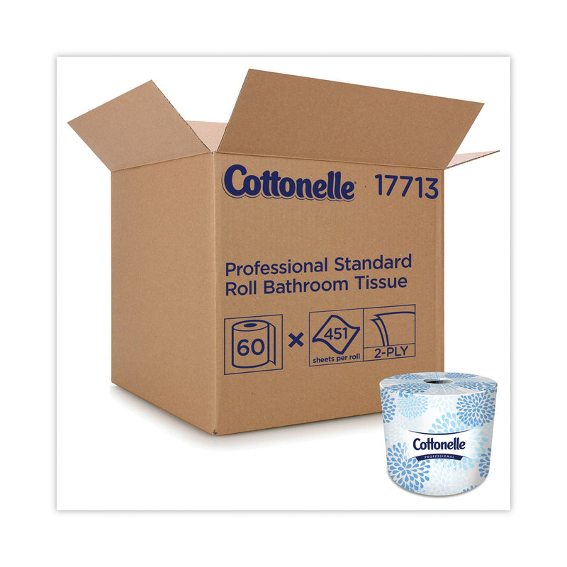 Cottonelle 2-Ply Bathroom Tissue for Business, Septic Safe, White, 451 Sheets/Roll, 60 Rolls/Carton