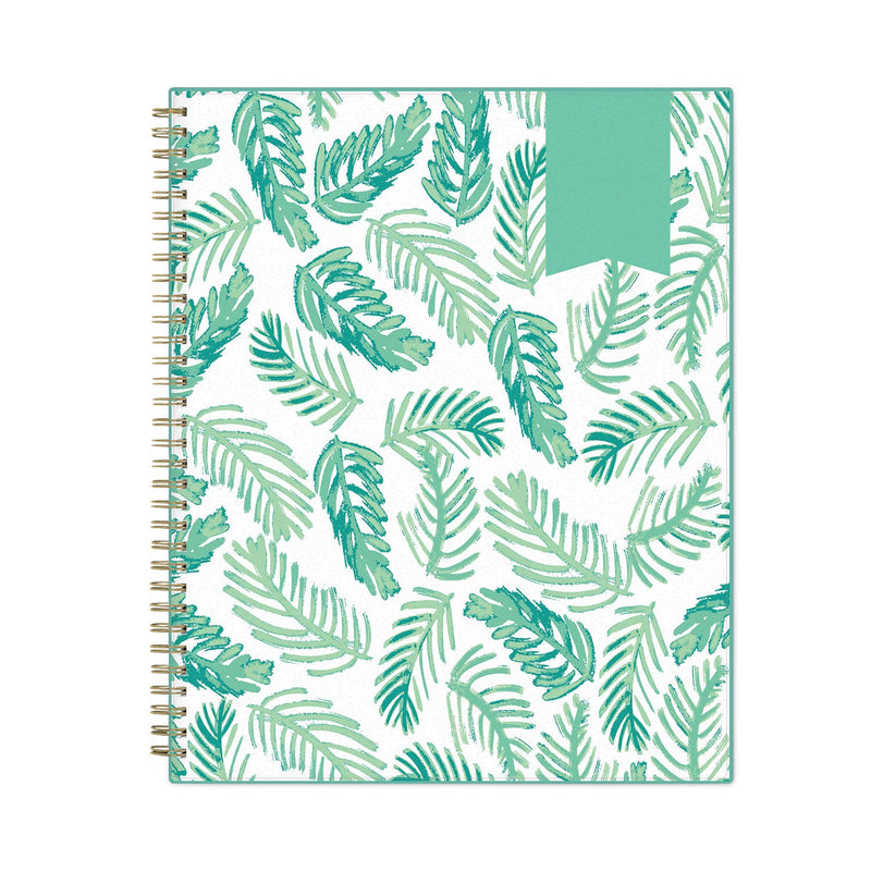 Blue Sky Day Designer Academic Year Weekly/Monthly Frosted Planner, Palms Artwork, 11 x 8.5, 12-Month (July-June): 2022-2023