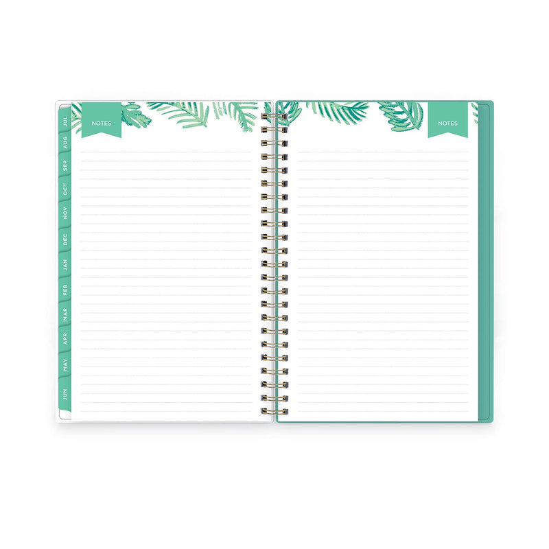 Blue Sky Day Designer Academic Year Weekly/Monthly Frosted Planner, Palms Artwork, 8 x 5, 12-Month (July-June): 2022-2023
