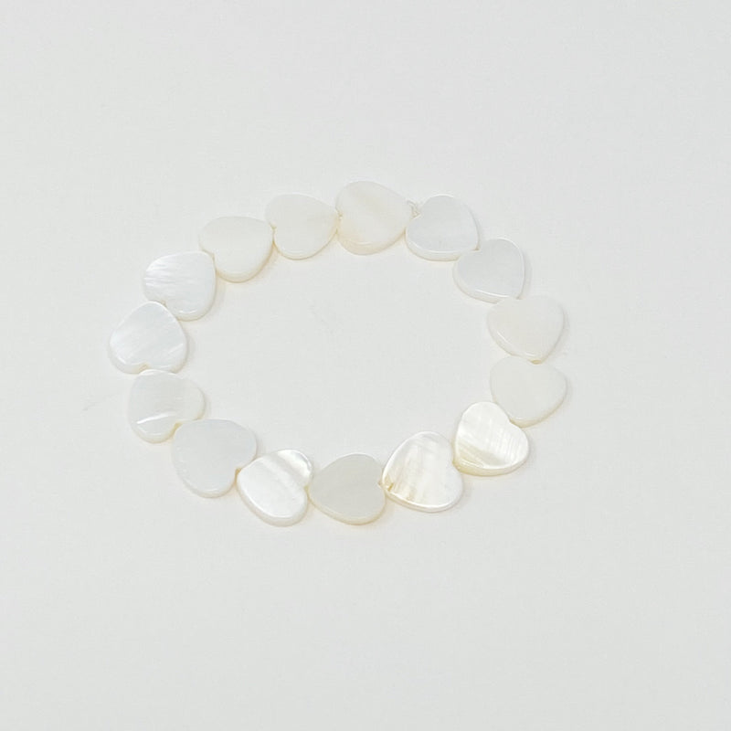 Shelly Heart Stretch Bracelet
