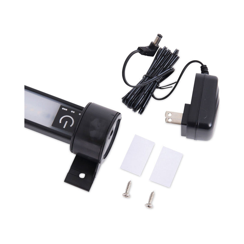 Alera Under Cabinet LED Strip Lamp, 24"w x 2"d x 2.88"h, Black