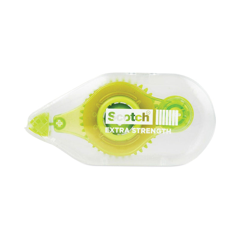 Scotch Extra-Strength Tape Runner, 0.31" x 33 ft, Dries Clear