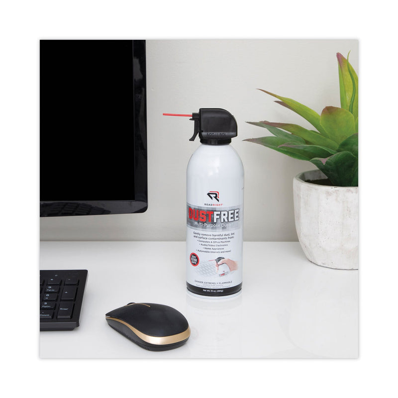 Read Right DustFree Multipurpose Duster, 10 oz Can, 6/Pack