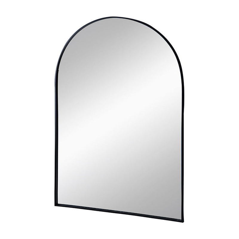 Arched Mirror With Metal Frame, Wall Mirror For Living Room Bedroom Entryway