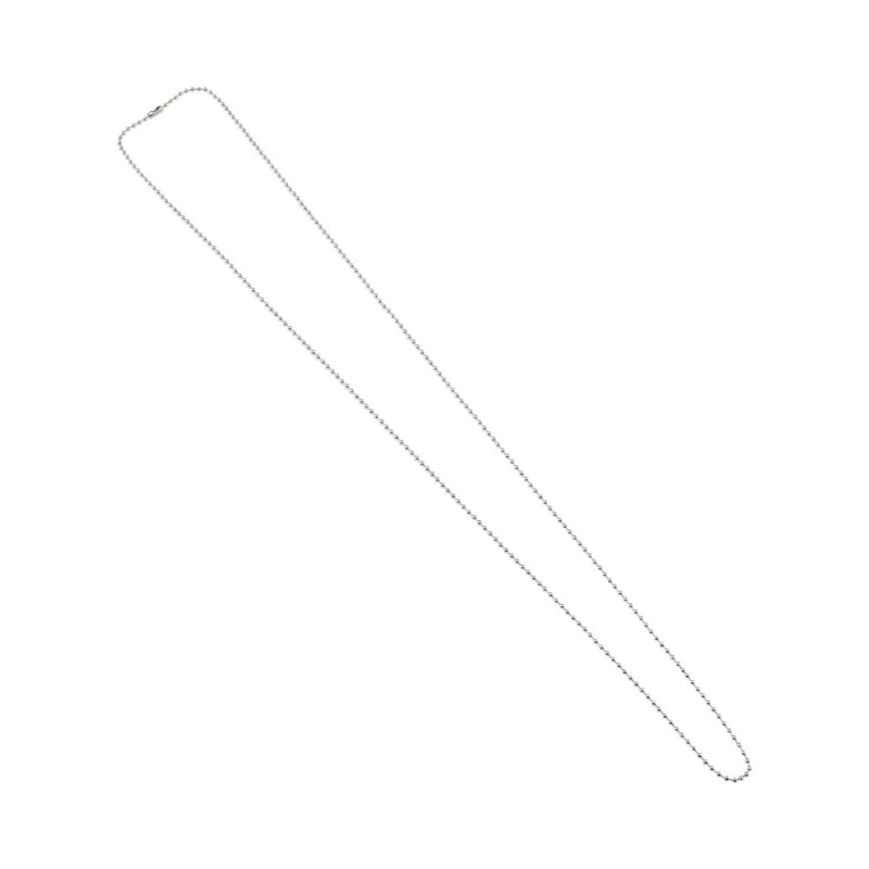 Advantus ID Badge Holder Chain, Metal Ball Chain Fastener, 36" Long, Nickel Plated, 100/Box