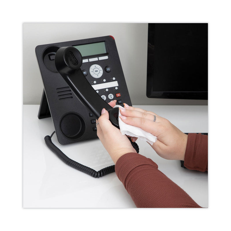 Read Right PhoneKleen Wet Wipes, Cloth, 5 x 5, 50/Tub