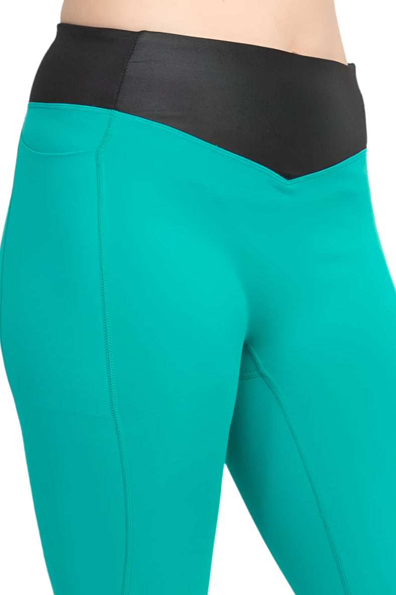 Activology Mid Waist Banded High Shine 7-8 Interlock Legging