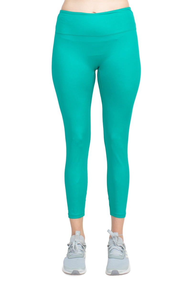 Activology Mid Waist Banded High Shine 7/8 Interlock Leggings