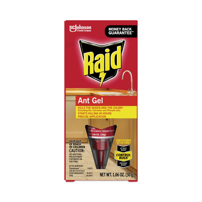 Raid Ant Gel, 1.06 oz Tube, 8/Carton