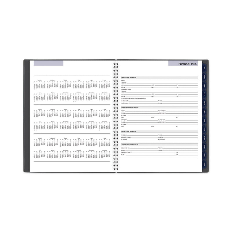 AT-A-GLANCE DayMinder Academic Monthly Desktop Planner, Twin-Wire Binding, 11 x 8.5, Charcoal Cover, 12-Month (July to June): 2022-2023