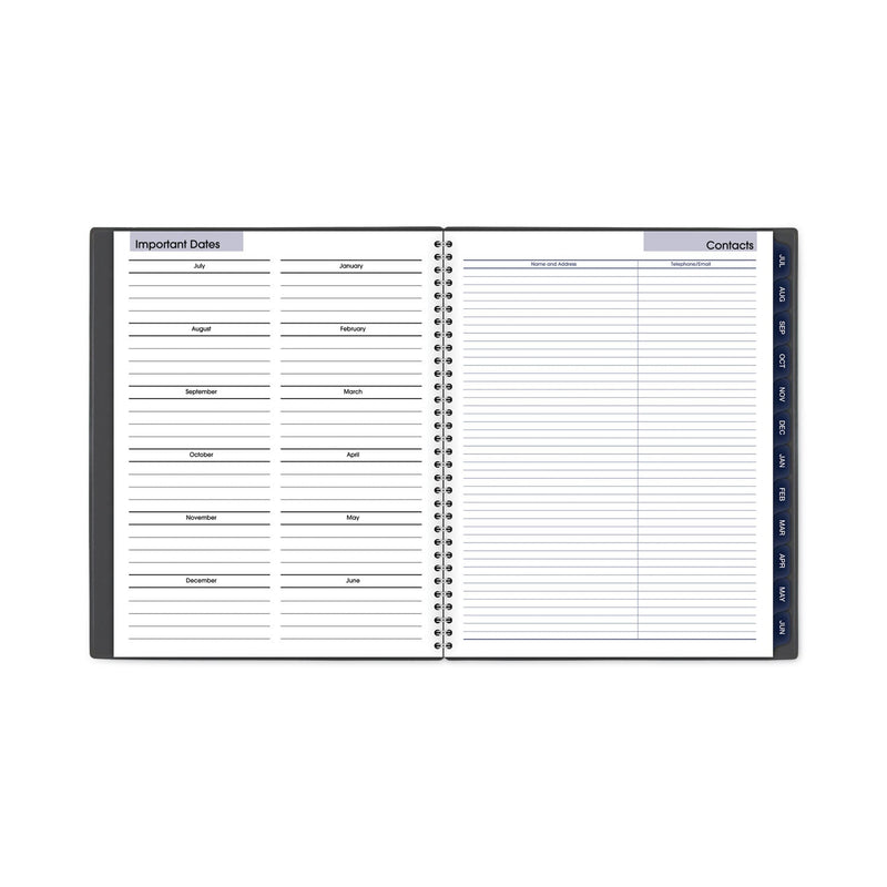 AT-A-GLANCE DayMinder Academic Monthly Desktop Planner, Twin-Wire Binding, 11 x 8.5, Charcoal Cover, 12-Month (July to June): 2022-2023