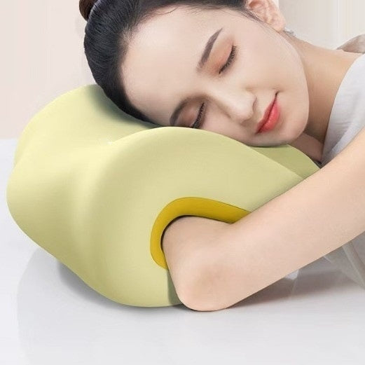 Office Desk Nap Pillow – Memory Foam Face-Down Headrest for Afternoon Rest