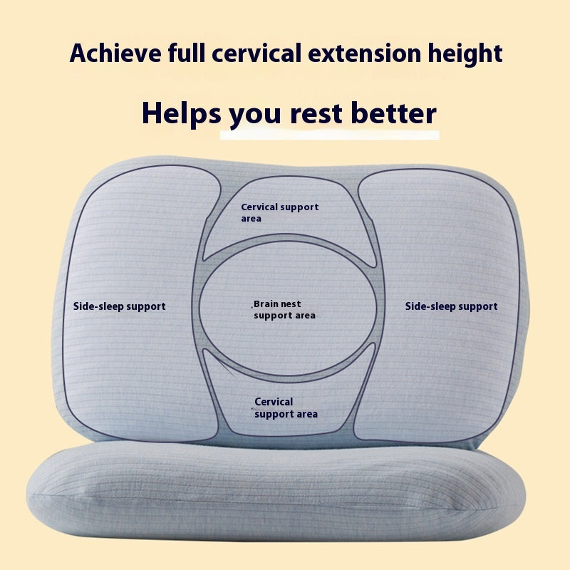 Cake Natural Latex Pillow – Pressure-Free Rebound Neck Support in 3 Colors