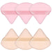 6 Pcs Powder Puff Face Soft Triangle Makeup Puff Velour Makeup Sponge Beauty Blender for Loose Powder (Black)