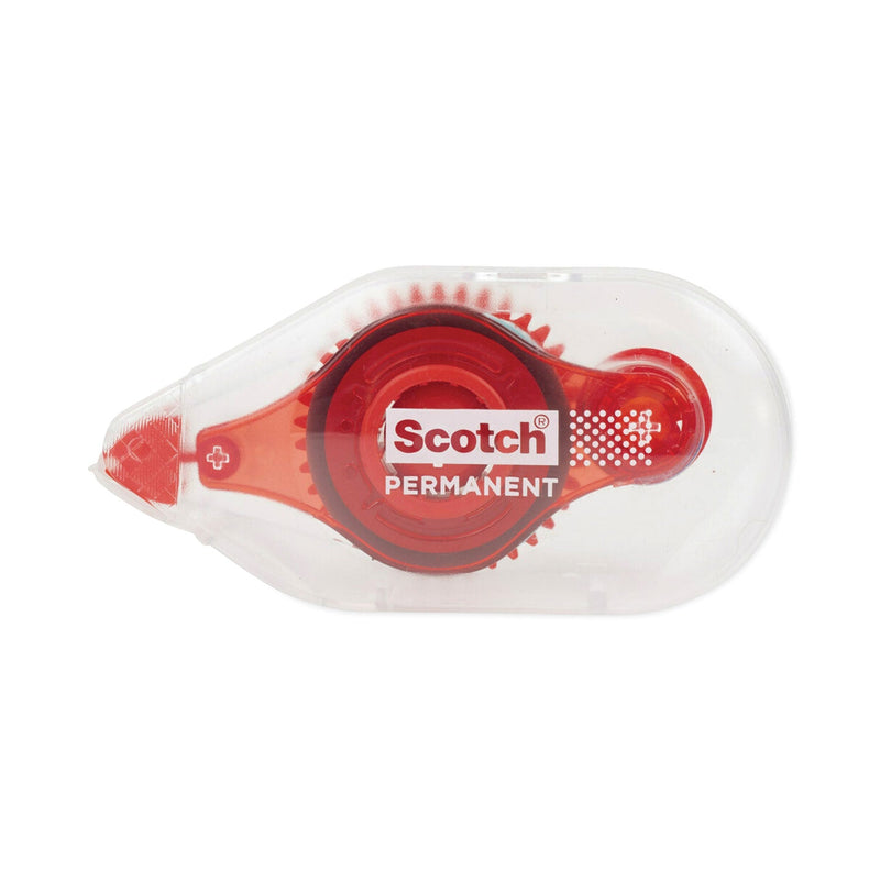 Scotch Tape Runner, 0.31" x 49 ft, Dries Clear, 4/Pack