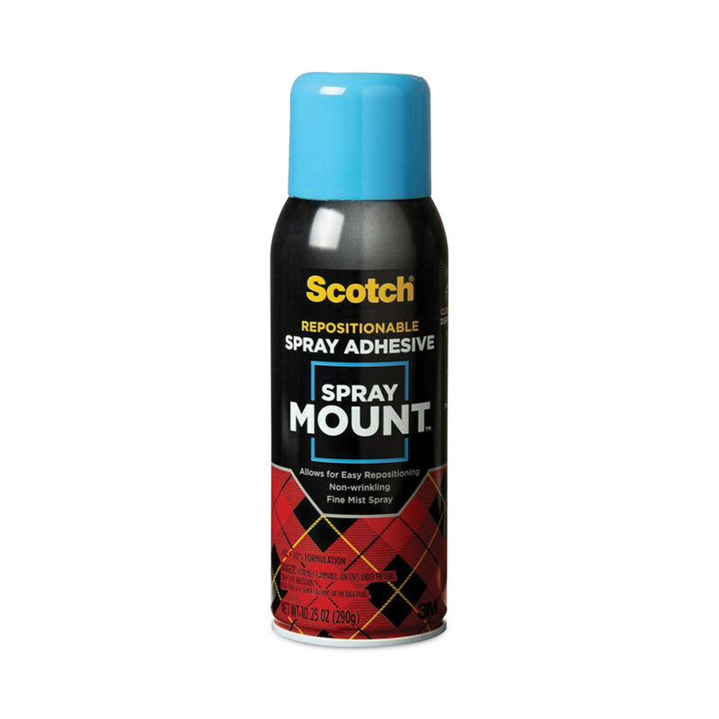 Scotch Spray Mount Repositionable Adhesive, 10.25 oz, Dries Clear
