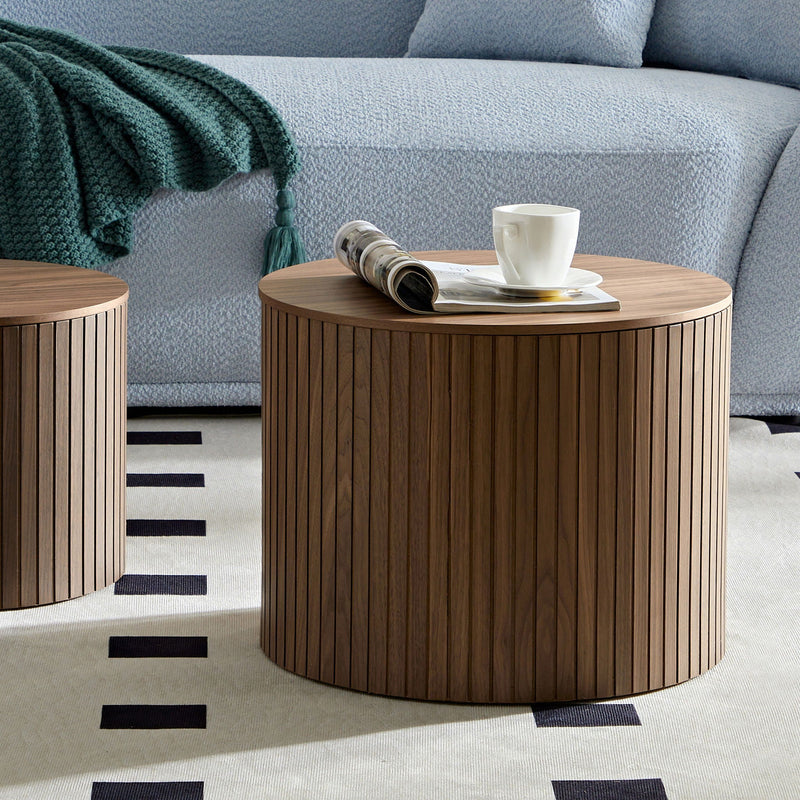 Handcrafted Nested Table Set, 2 Pieces