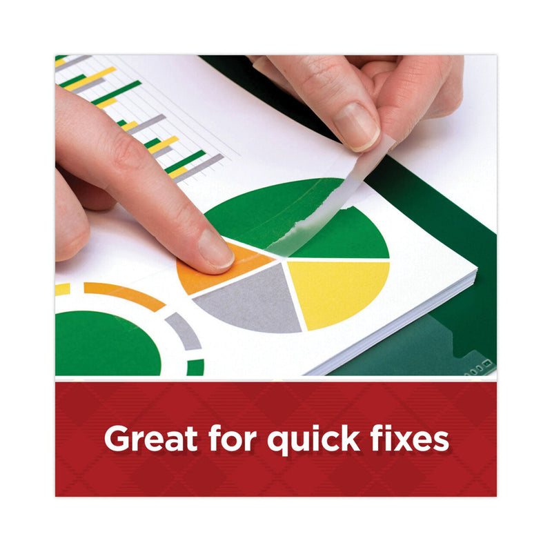 Scotch Super-Hold Tape Refill, 1" Core, 0.75" x 27.77 yds, Transparent, 6/Pack