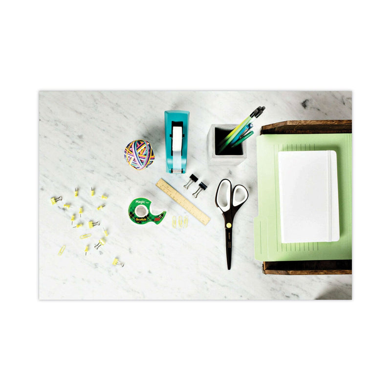 Scotch Clip Dispenser Value Pack with 12 Rolls of Tape, 1" Core, Plastic, Charcoal