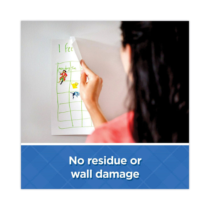 Scotch Wall-Safe Tape, 1" Core, 0.75" x 66.66 ft, Clear, 6/Pack