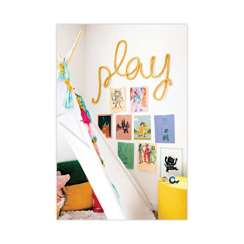 Scotch Wall-Safe Tape, 1" Core, 0.75" x 66.66 ft, Clear, 6/Pack