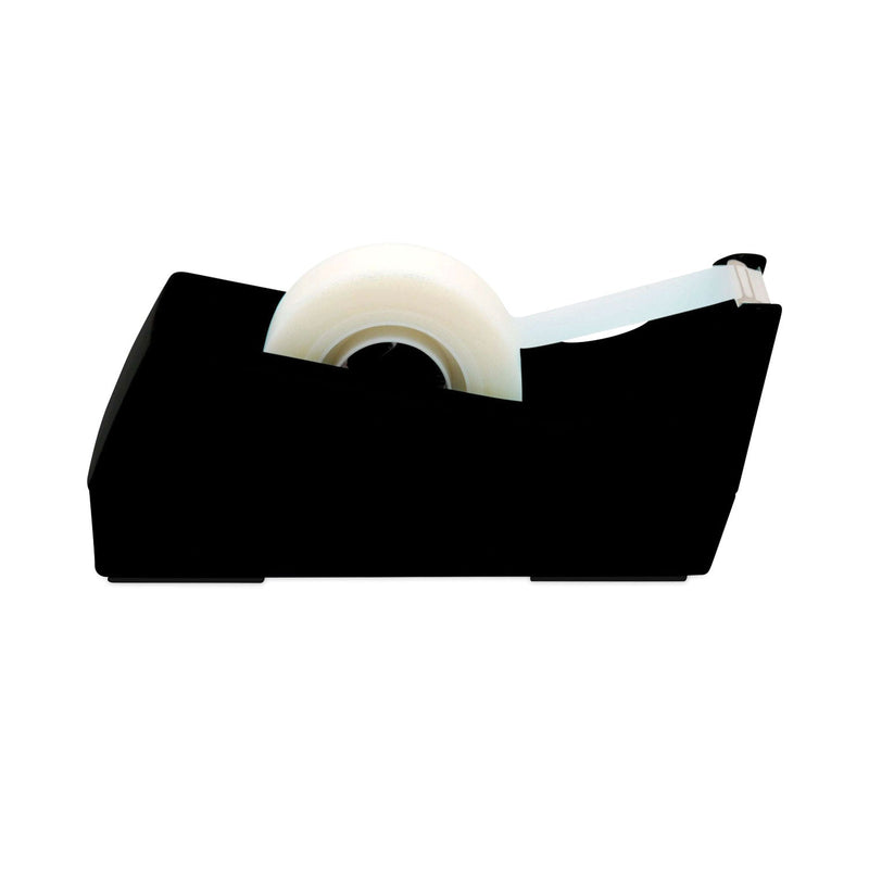 Scotch Desktop Tape Dispenser, Weighted Non-Skid Base, 1" Core, Black
