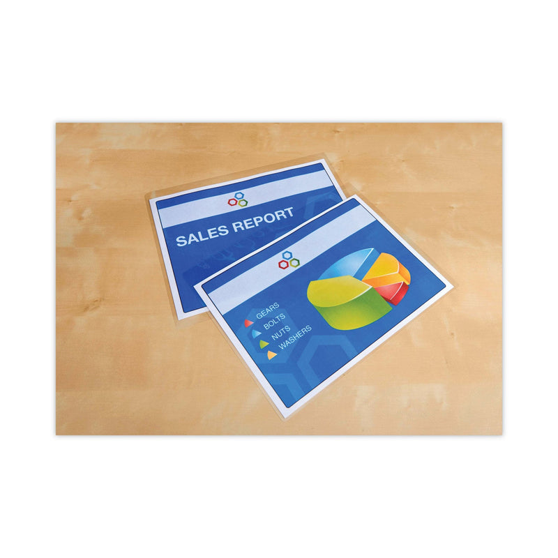 Scotch Self-Sealing Laminating Pouches, 12.5 mil, 2.81" x 4.5", Gloss Clear, 5/Pack