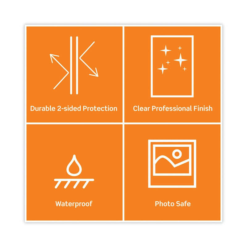 Scotch Laminating Pouches, 3 mil, 9" x 11.5", Gloss Clear, 100/Pack