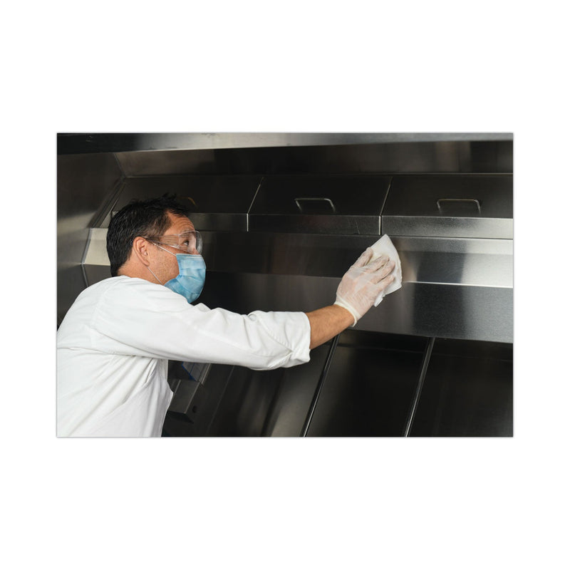 Scotch-Brite Stainless Steel Hood Degreaser Wipes, 9 x 12, Unscented, 30 Wipes/Pack, 6 Packs/Carton