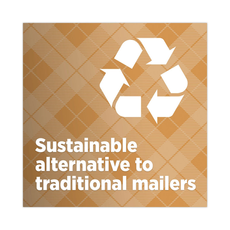 Scotch Curbside Recyclable Padded Mailer, #0, Bubble Cushion, Self-Adhesive Closure, 7 x 11.25, Natural Kraft, 100/Carton